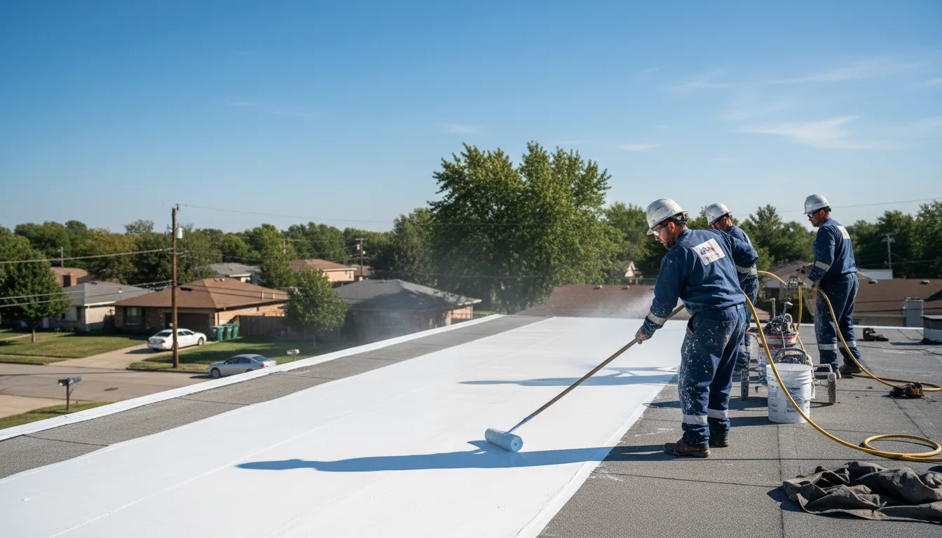 Commercial roof coating in Minerva, NY near me